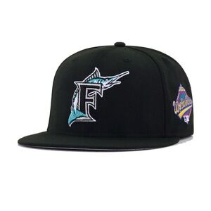 Florida Marlins Black 1997 World Series Cooperstown New Era 59Fifty Fitted 7.5